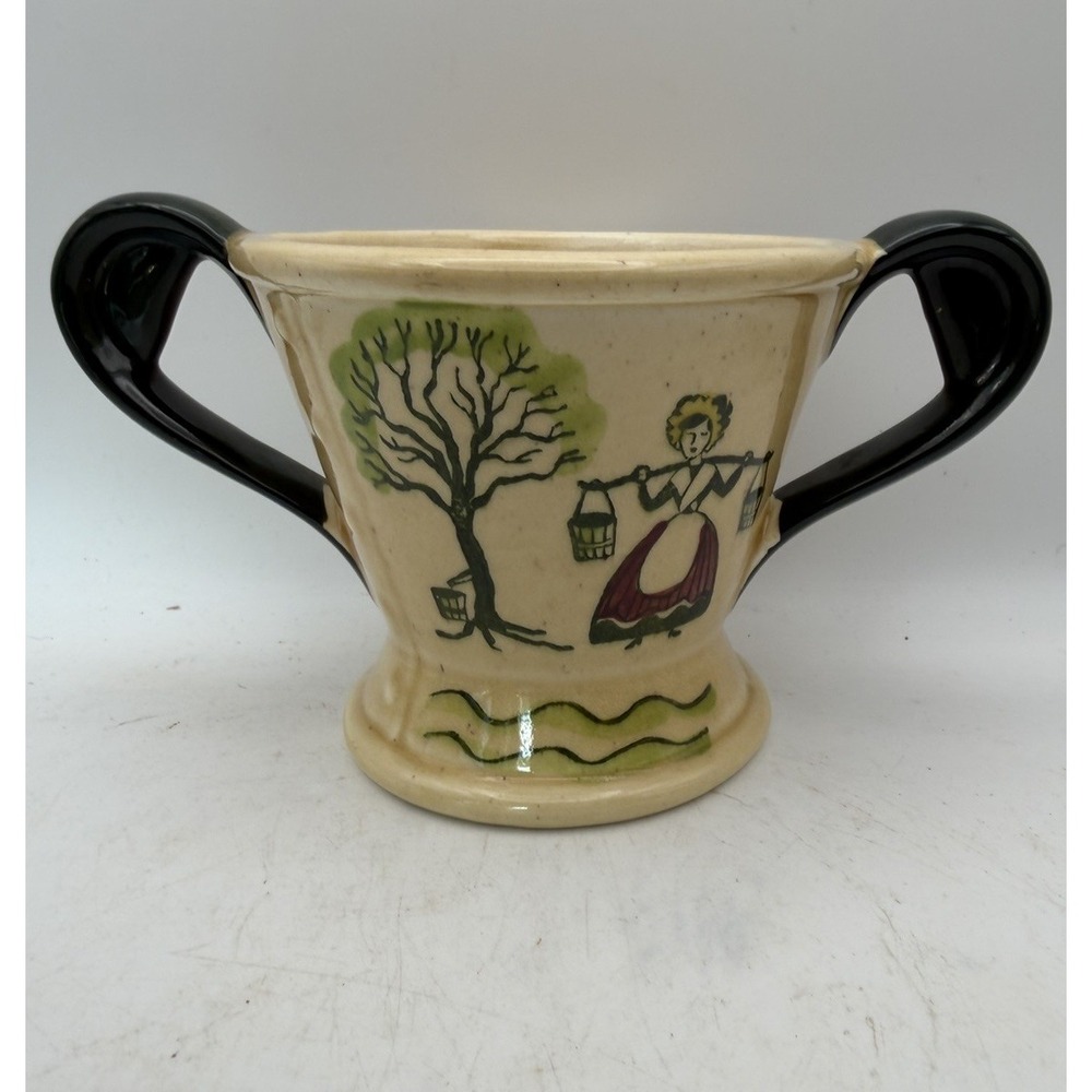 Vintage Metlox Poppytrail Homestead Provincial Covered Sugar Bowl Base No Lid